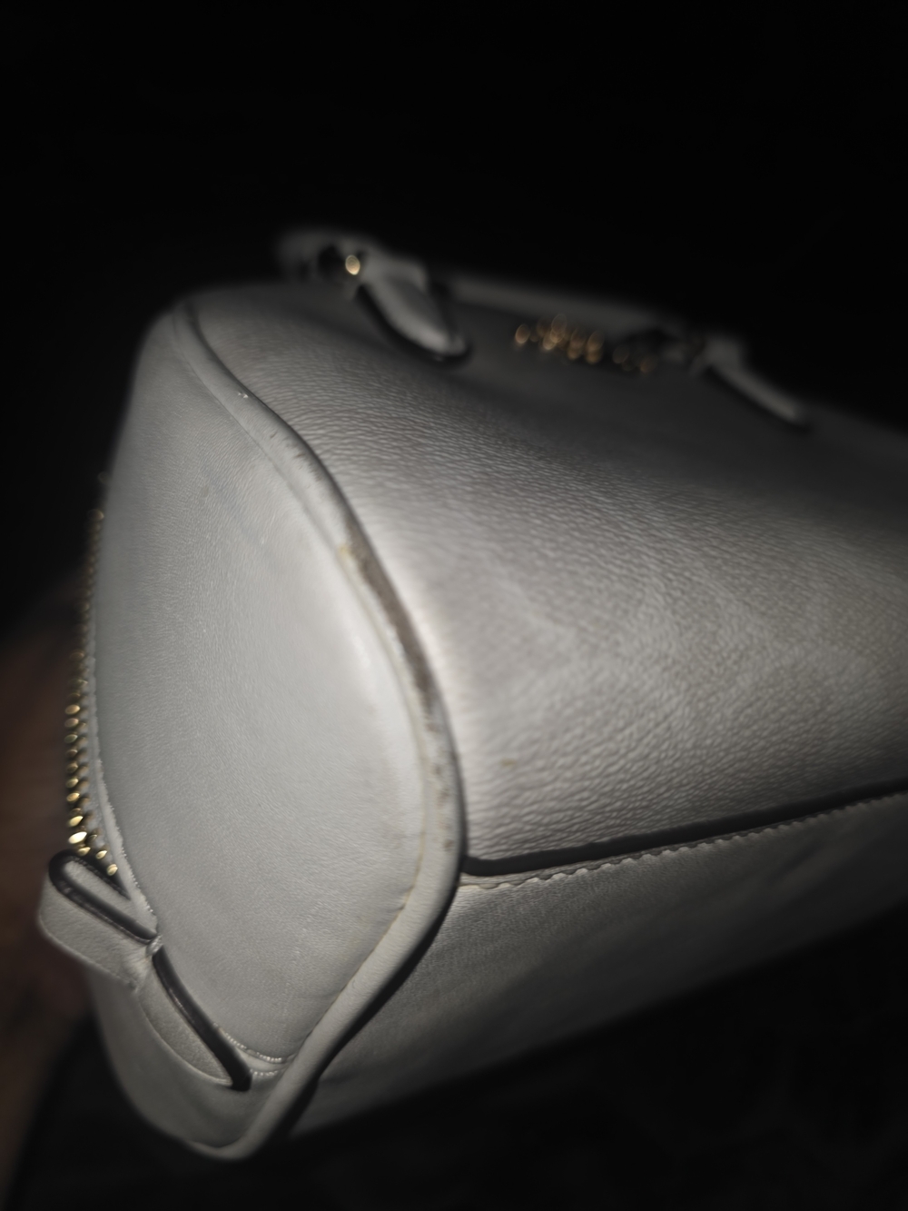 Coach Sydney Satchel Glaxier White Signature Dome Satchel Bag Purse - Picture 4 of 12